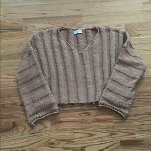 American Threads Brown Sweater Size L